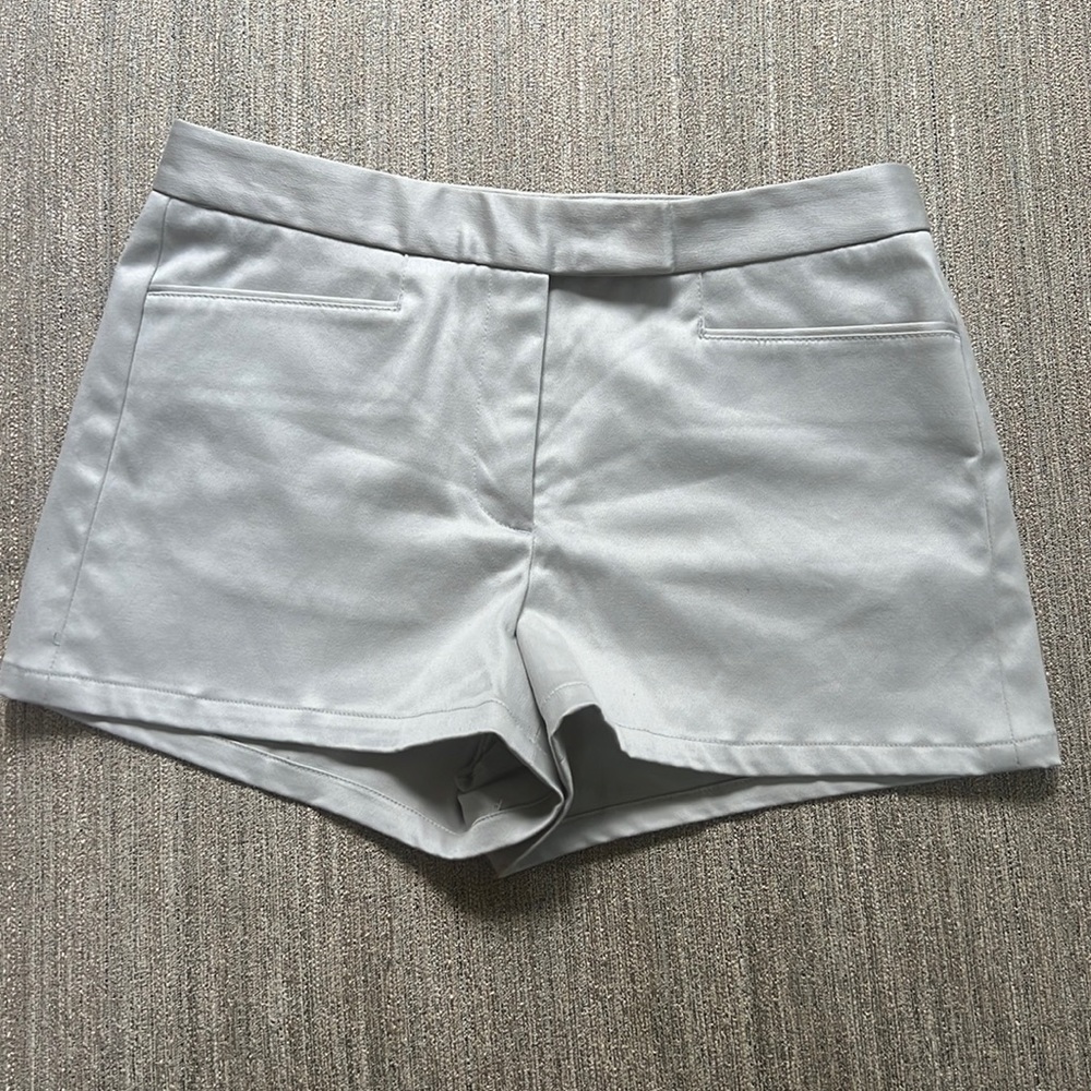 Theory Silvery Gray Short Shorts   4